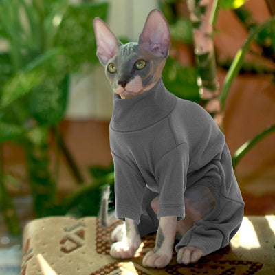 Suéter Cuello Alto para Gatos Sphynx - Ropa Térmica Suave para Gatos sin Pelo - Image 6