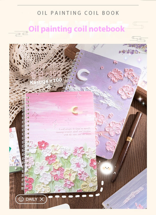 Cuaderno de Espiral A5 con Diseño Paisaje Óleo - Libreta de Notas Gruesa con Líneas - Image 7