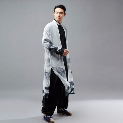 Túnica Hanfu Retro Estilo Tang Dinastía China para Hombre - Image 3
