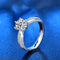 Anillo de Plata Esterlina con Moissanita para Mujer