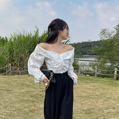 Blusa Floral Asimétrica de Manga Larga para Mujer - Diseño Exclusivo - Image 5