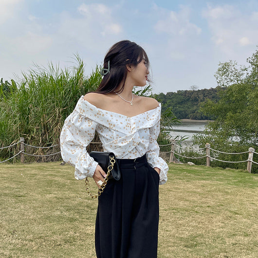 Blusa Floral Asimétrica de Manga Larga para Mujer - Diseño Exclusivo - Image 5