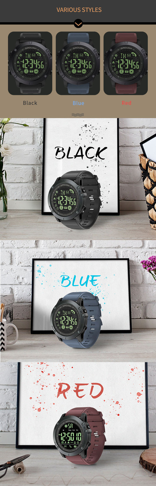 Reloj Inteligente Deportivo Resistente al Agua con Monitor de Actividad - Image 16