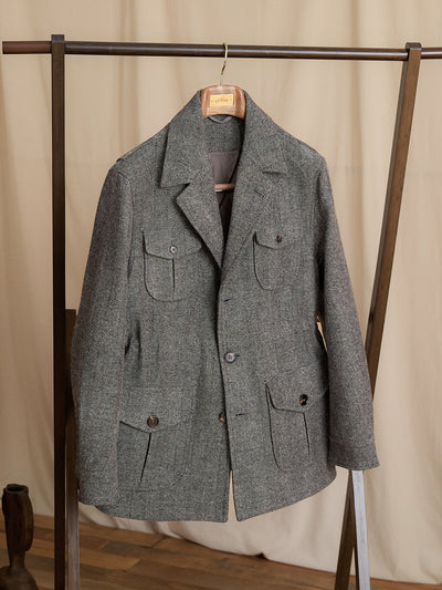 Blazer Ejecutivo de Lana con Cuello Italiano para Hombre - Image 11