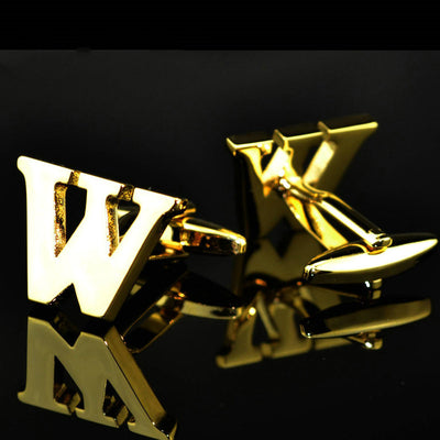 Gemelos de Letras Chapados en Oro 14K A-Z - Image 14
