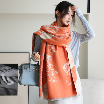 Bufanda Gruesa Efecto Cachemira Amarilla Antienvejecimiento - Image 9