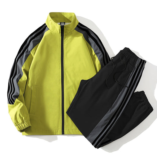 Conjunto Deportivo Casual de 2 Piezas con Cuello Mao para Hombre - Image 2