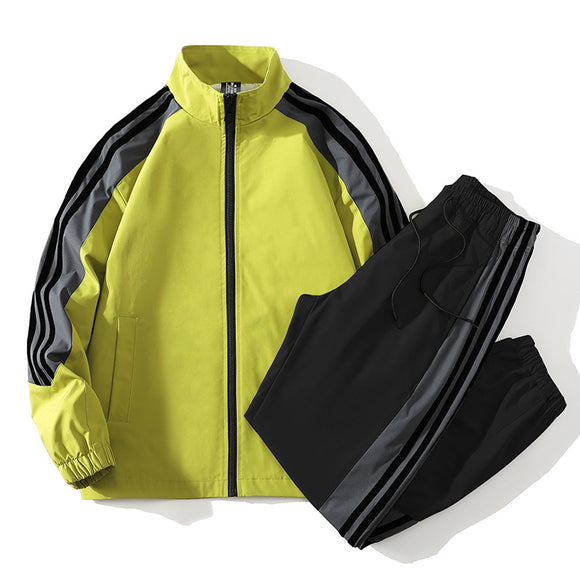 Conjunto Esportivo Casual Masculino de 2 Peças com Gola Padre