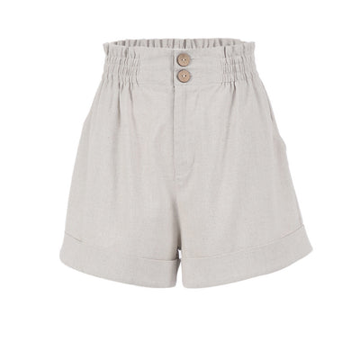 Pantalón de Lino y Algodón con Cintura Elástica Estilo Retro - Image 7
