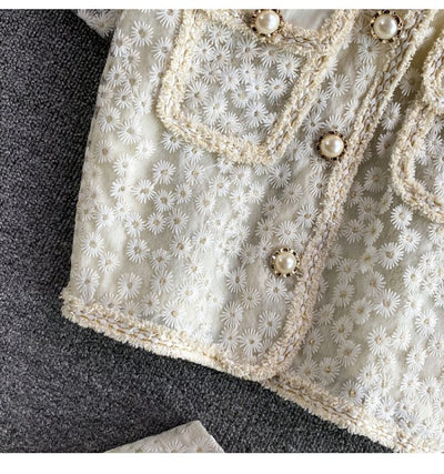 Conjunto Dos Piezas Estilo Occidental con Falda Bordada Rejuvenecedor - Image 15