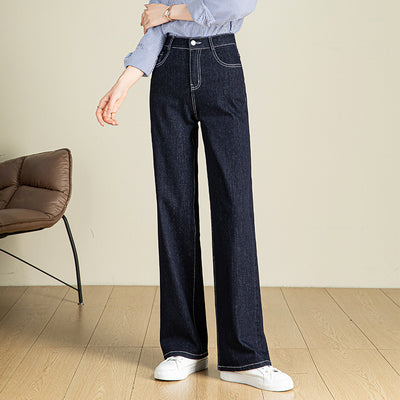 Pantalón Denim Cintura Alta Stretch Pierna Ancha - Image 7