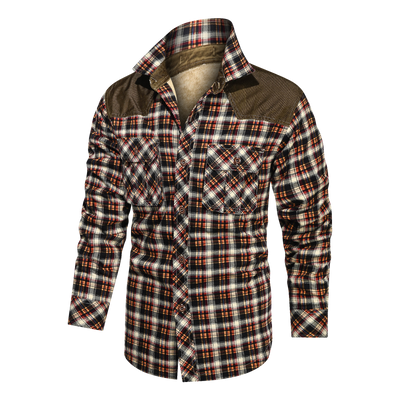 Camisa de Cuadros Gruesa y Cálida - Manga Larga Suelta y Cómoda - Image 10