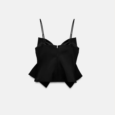 Top Corto sin Mangas con Moño de Strass - Image 5