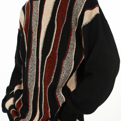 Suéter Retro de Rayas Cuello Redondo Unisex - Image 5