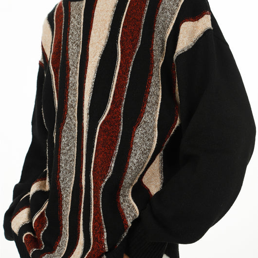 Suéter Retro de Rayas Cuello Redondo Unisex - Image 5