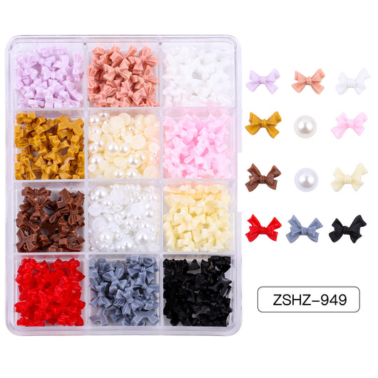 Set de Adornos Navideños de Resina con Lazos y Moños Mixtos - Image 15