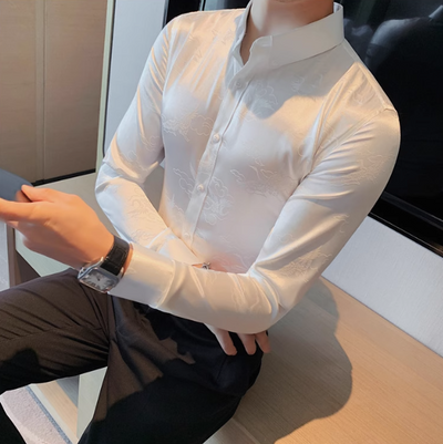 Camisa Manga Larga para Hombre Primavera - Tela Suave Premium - Image 11