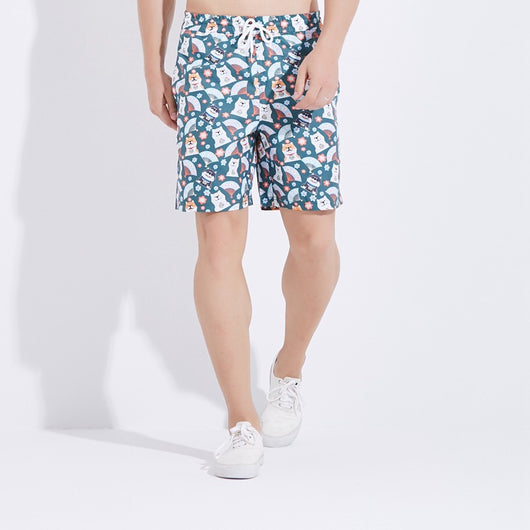 Pantalones de Playa Holgados Talla Grande con Estampado Digital - Image 4