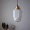 Lámpara Colgante Vintage Brass y Cristal para Dormitorio