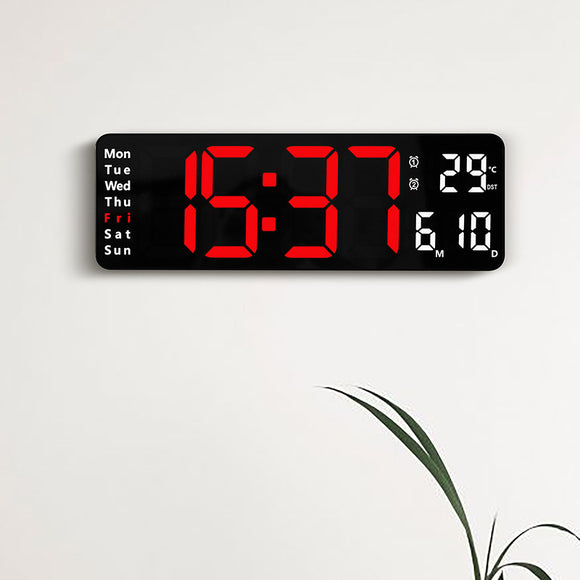 Reloj de Pared Grande para Sala de 13”, Diseño Moderno y Doble Uso