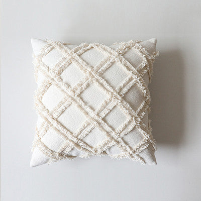 Funda de Almohada Artesanal Algodón y Lino Estilo Minimalista - Image 8
