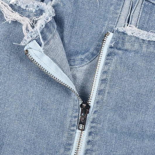 Jumpsuit Denim para Mujer con Escote V y Bolsillo Cremallera - Image 20