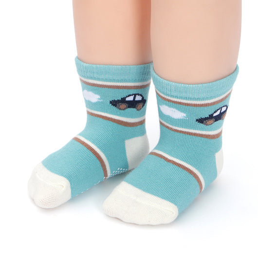 Calcetines Infantiles con Diseño Jacquard Antideslizantes y Transpirables - Image 3