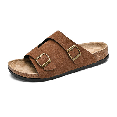 Sandalias Dobles de Ante de Corcho - Image 5