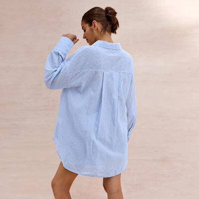 Conjunto Suelto de Shorts y Blusa Jacquard para Mujer - Image 4