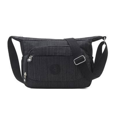 Bolso de Hombro Casual para Mamá - Tela Nylon Lavado Diagonal - Image 4