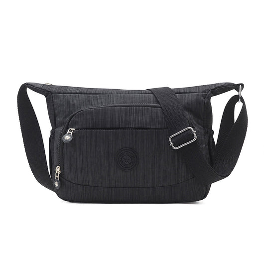 Bolso de Hombro Casual para Mamá - Tela Nylon Lavado Diagonal - Image 4