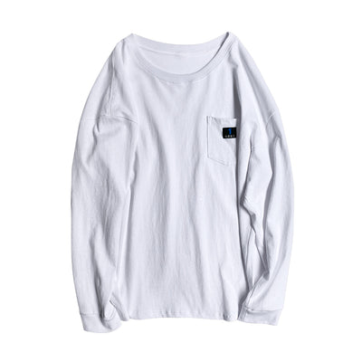 Camiseta Manga Larga Cuello Redondo Tide para Hombre - Estilo Instagram - Image 12