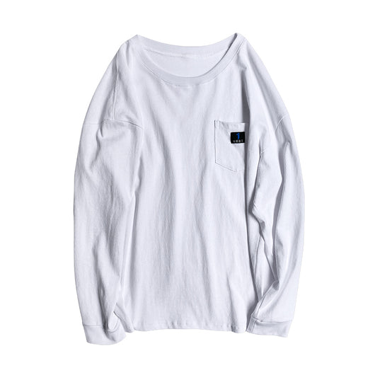 Camiseta Manga Larga Cuello Redondo Tide para Hombre - Estilo Instagram - Image 12