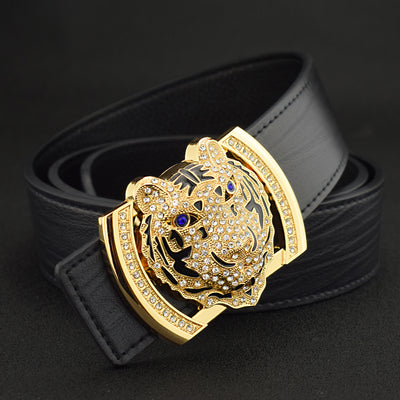 Cinturón de Cuero Casual Tiger Style para Hombre - Image 12