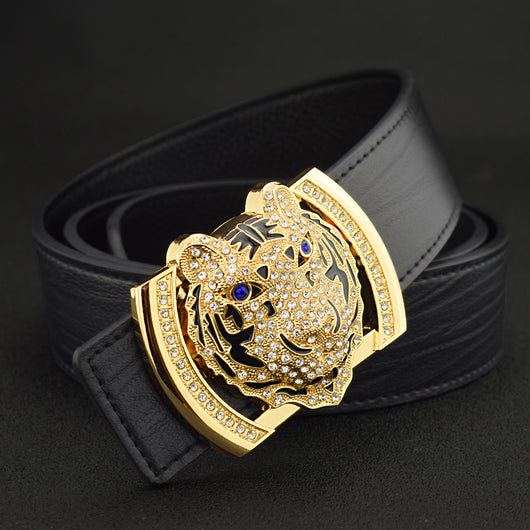 Cinturón de Cuero Casual Tiger Style para Hombre - Image 12