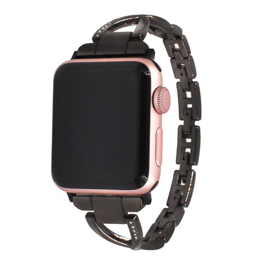 Reloj Elegante Generation X con Correa de Acero Inoxidable y Cadena de Diamantes