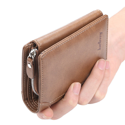 Billetera Corta Hombre Diseño Coreano Vertical Multibolsillos Compacta - Image 5