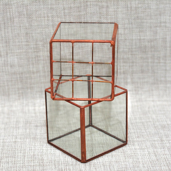 Maceta Vintage de Cristal para Suculentas y Flores