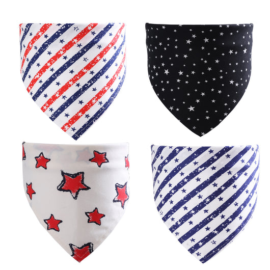 Pañoleta Triangular de Algodón para Mascotas - Accesorios para Gatos y Perros
