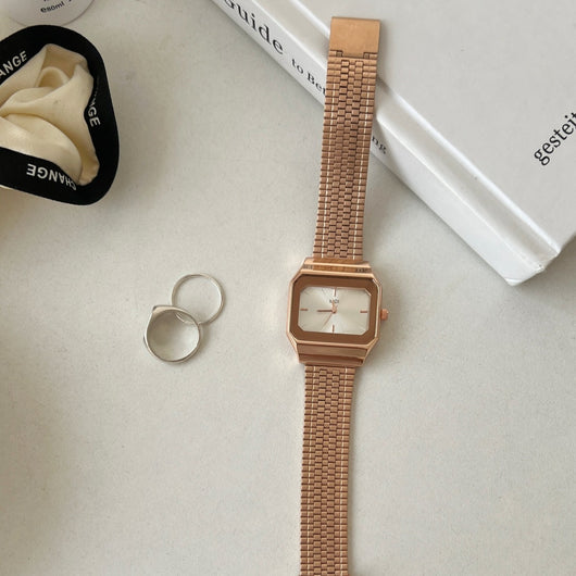 Reloj de Lujo Minimalista para Mujer con Esfera Grande Cuadrada - Image 10