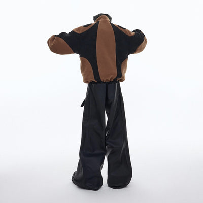Chaqueta Reversible de Patchwork Vintage con Contraste - Image 3