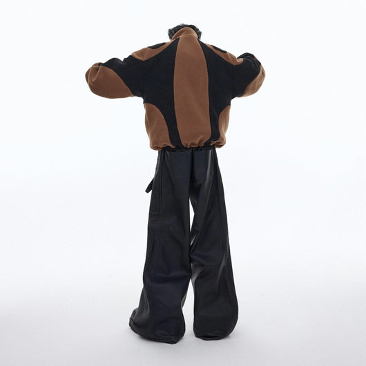 Chaqueta Reversible de Patchwork Vintage con Contraste - Image 3