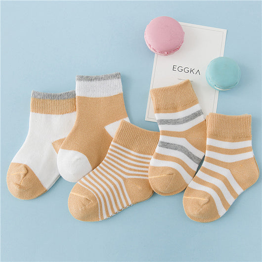 Calcetines de Algodón a Rayas para Niños - Invierno - Image 9