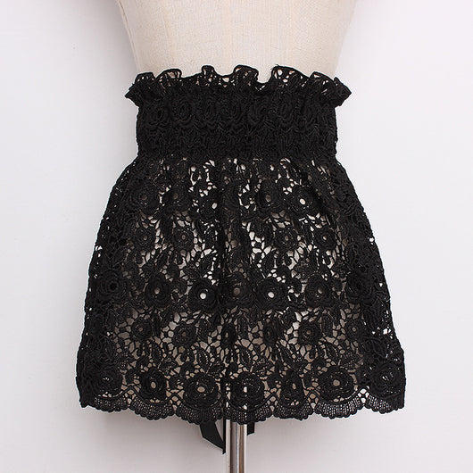 Vestido Camisero con Cinturón Ancho Adornado - Image 2