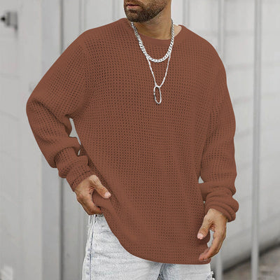 Sudadera Holgada Cuello Redondo Manga Larga para Hombre - Image 8