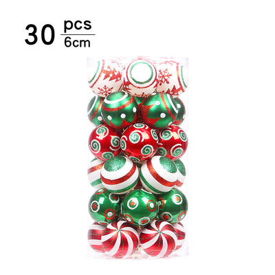 Adorno Navideño de Bola Plástica Pintada a Mano con Acabado Electrochapado - Image 5