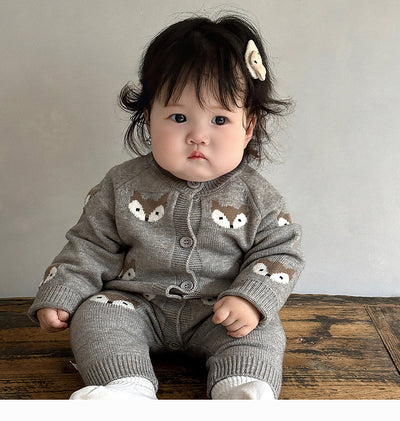 Mameluco Tejido para Bebé con Diseño de Animales en Lana - Image 12