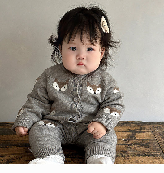 Mameluco Tejido para Bebé con Diseño de Animales en Lana - Image 12