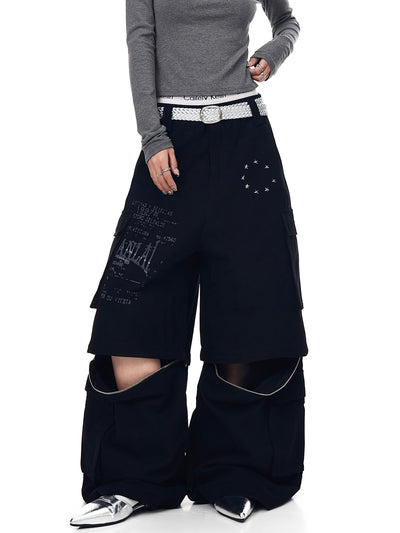 Pantalones Cargo Sueltos con Bolsillos Removibles - Image 17