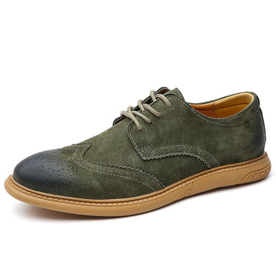 Zapatos Formales de Cuero Genuino para Hombre - Diseño Retro con Cordones - Image 9